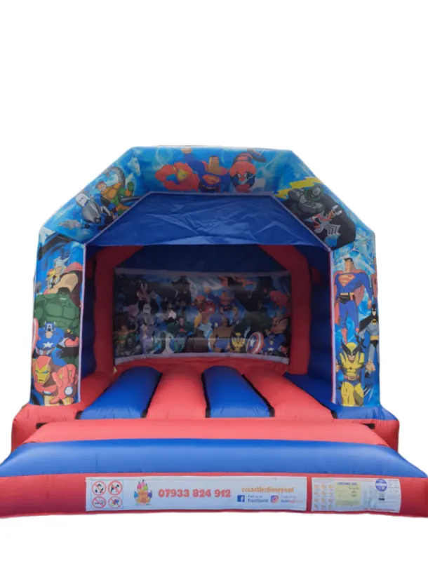 Superhero Bouncy Castle 12x12ft