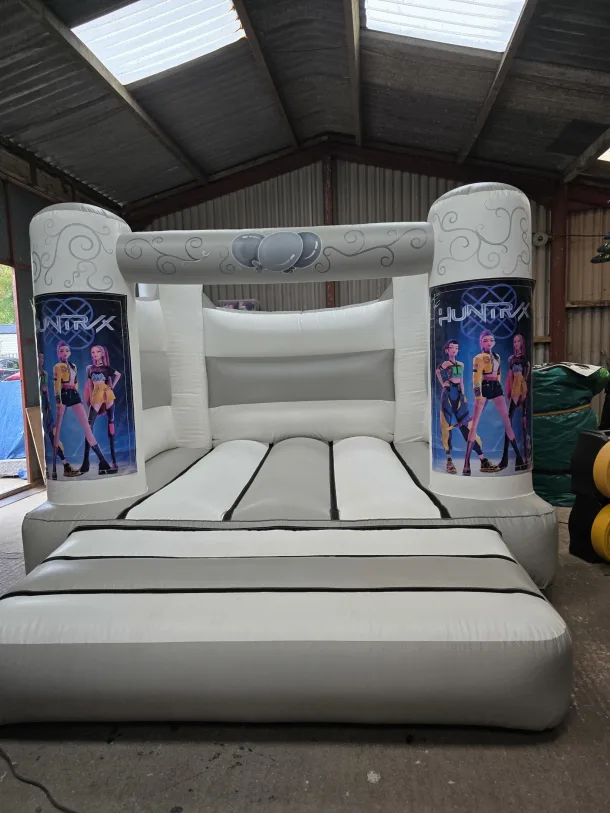 Grey And White K-pop Demon Hunters H Frame Bouncy Castle