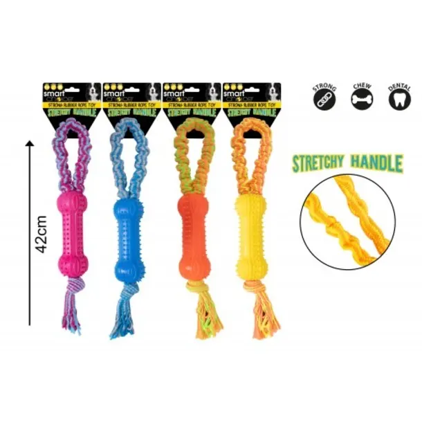 Smart Choice Stretchy Rope And Rubber Tug Toy