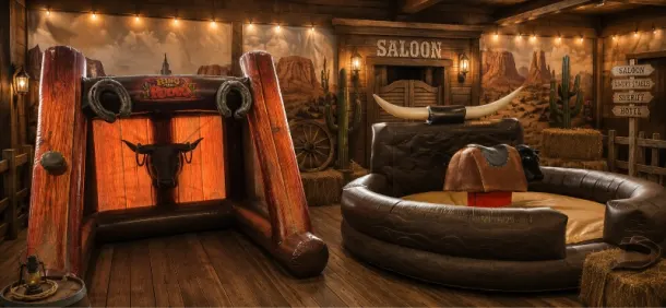 Rodeo Bull And Rodeo Hoopla