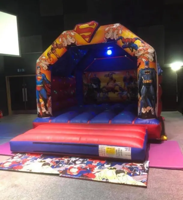 Superhero Disco Bouncy Castle