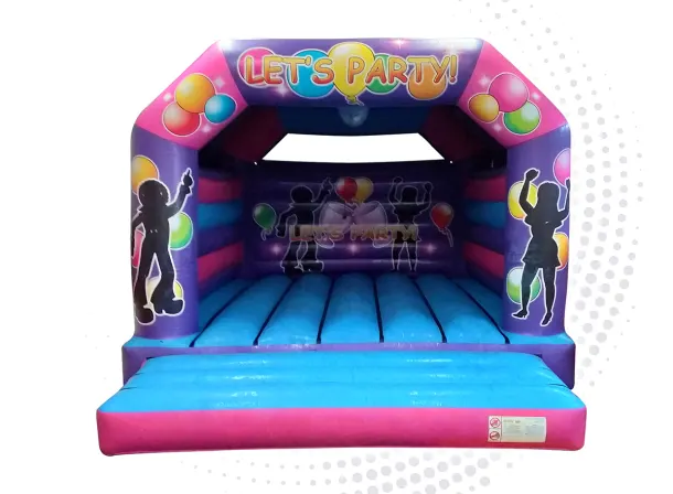Large Lets Party Bouncy Castle