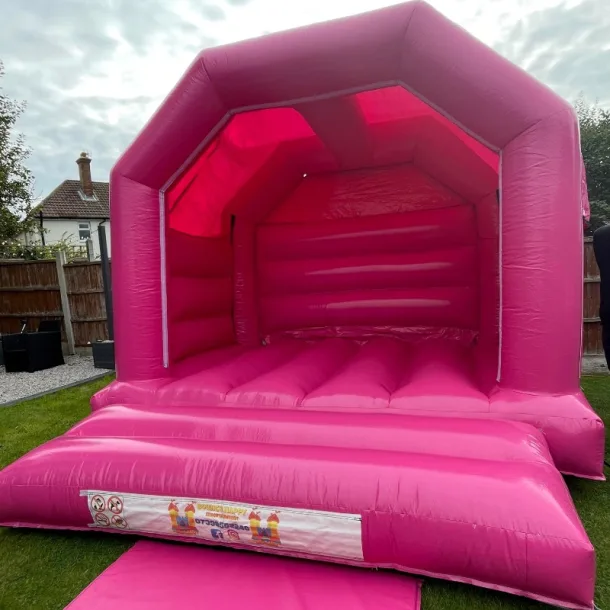 Pink 12ft X 12ft Bouncy Castle