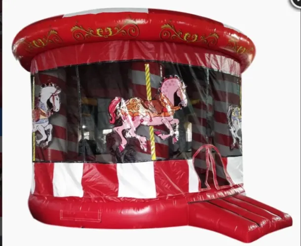 3d Carousel Bouncy Castle