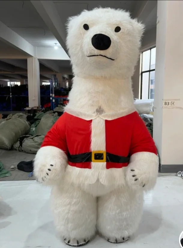 Inflatable Xmas Polar Bear Mascot