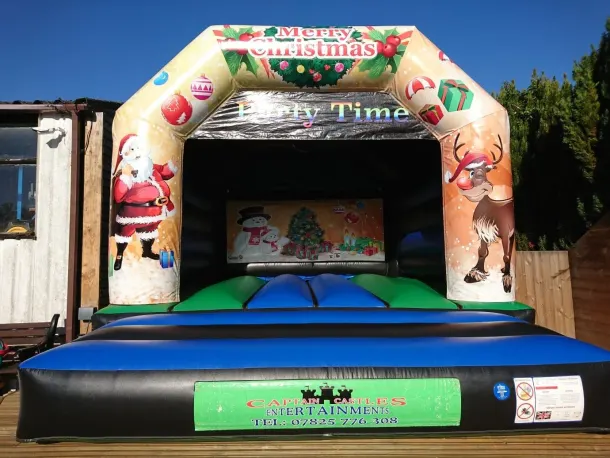 Christmas Disco Bouncy Castle