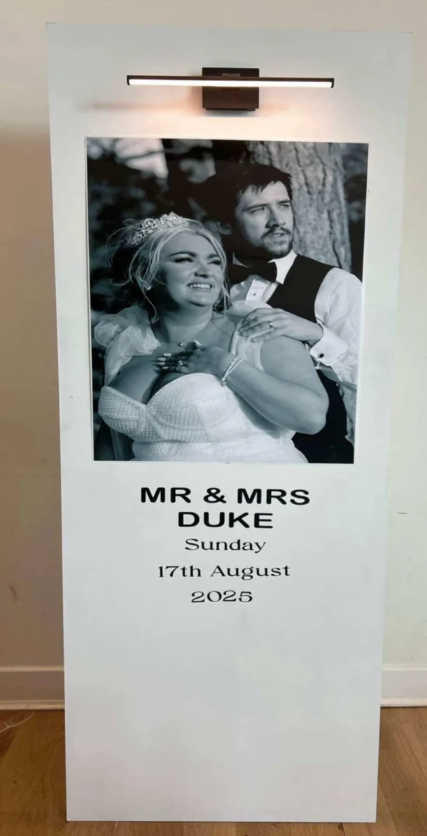 Wedding Welcome Board Backdrop