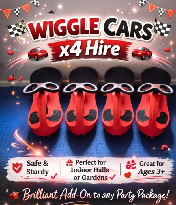 Red Wiggle Cars X 4