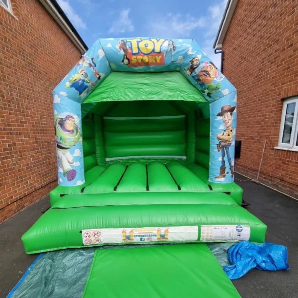 Green 12ft X 12ft Toy Story Bouncy Castle