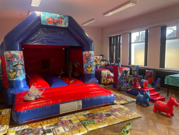 Super Heroes Bouncy Castle