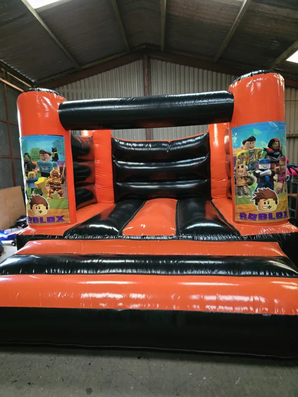 Orange And Black Roblox H Frame Bouncy Castle