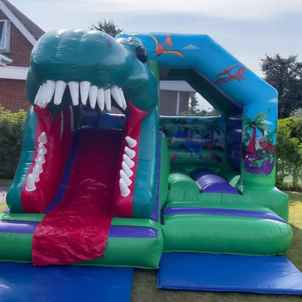 3d Dinosaur Castle With Slide