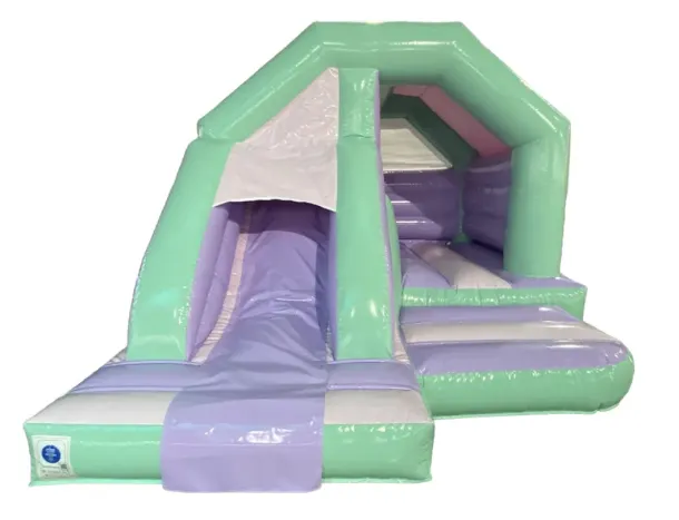 Pastel Front Slide Combo Bouncy Castle