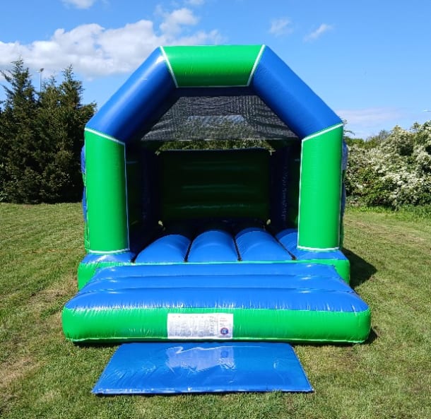 Green Blue Bouncy Castle 11x15