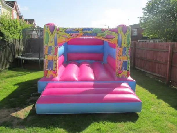 Pink Balloons H Style Bouncy Castle
