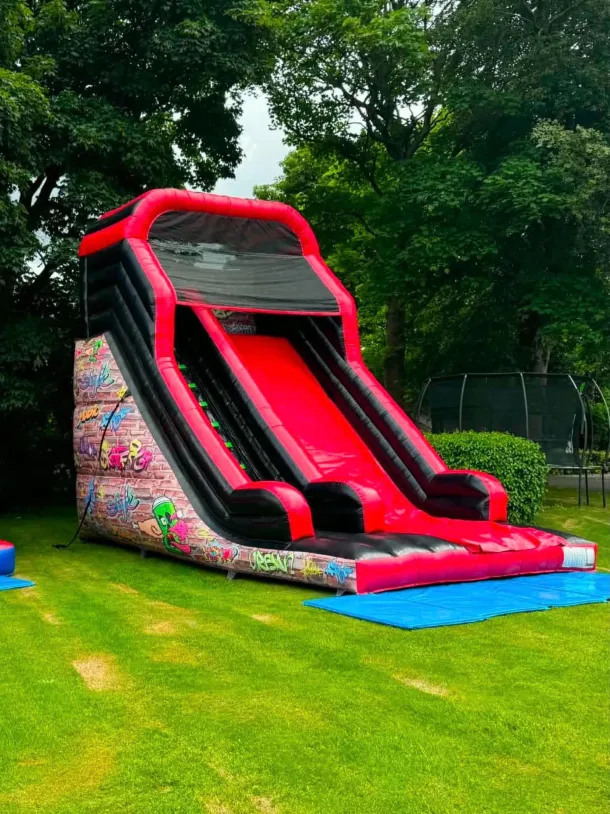 12ft Platform Graffiti Slide