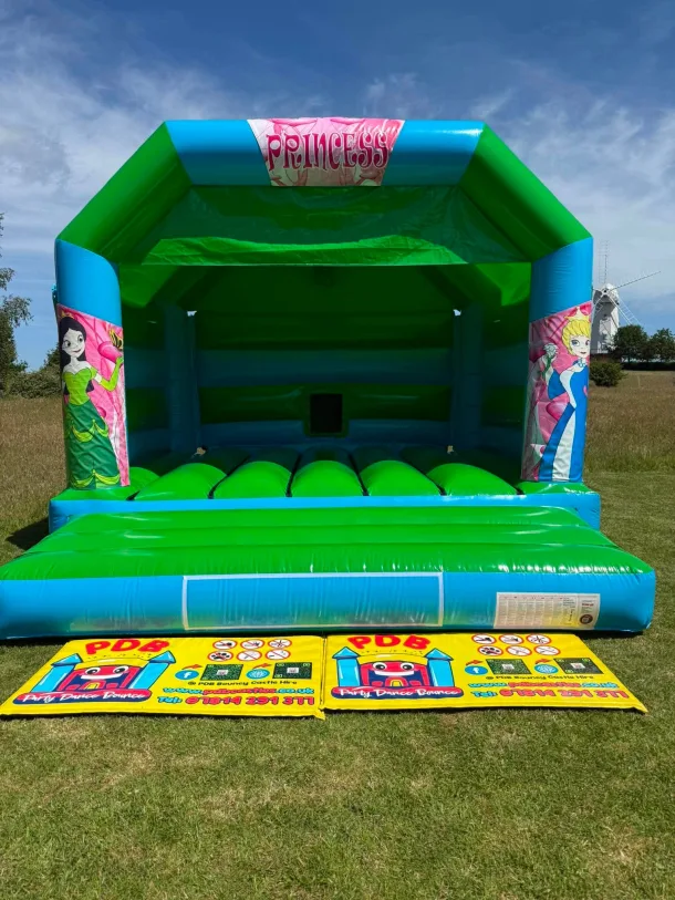 Princess Themed Green And Blue Castle