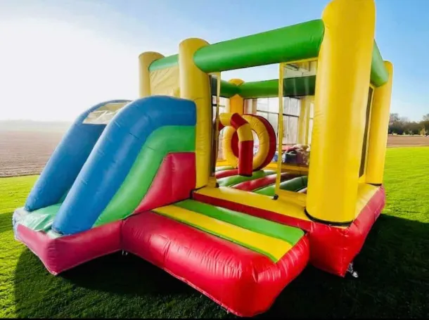 Rainbow Castle With Slide