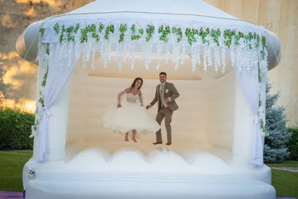 White Wedding Bouncy Castle