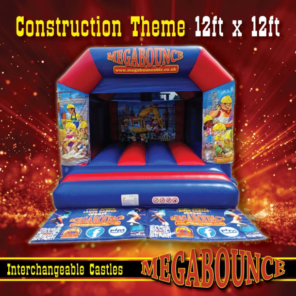 12ft X 12ft Construction Themed Bouncy Castle
