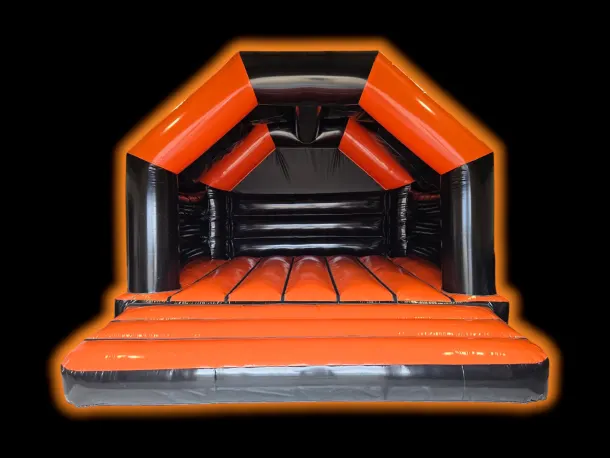 15ft X 16ft Black And Orange Adult Velcro Castle