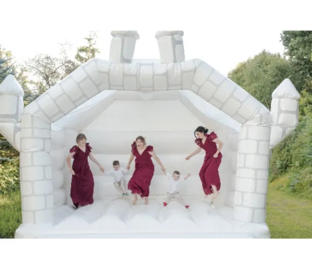 Wedding White Bouncy Castle Hire