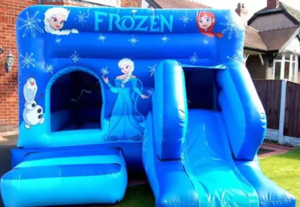 Frozen Deluxe Bounce  Front Slide Castle