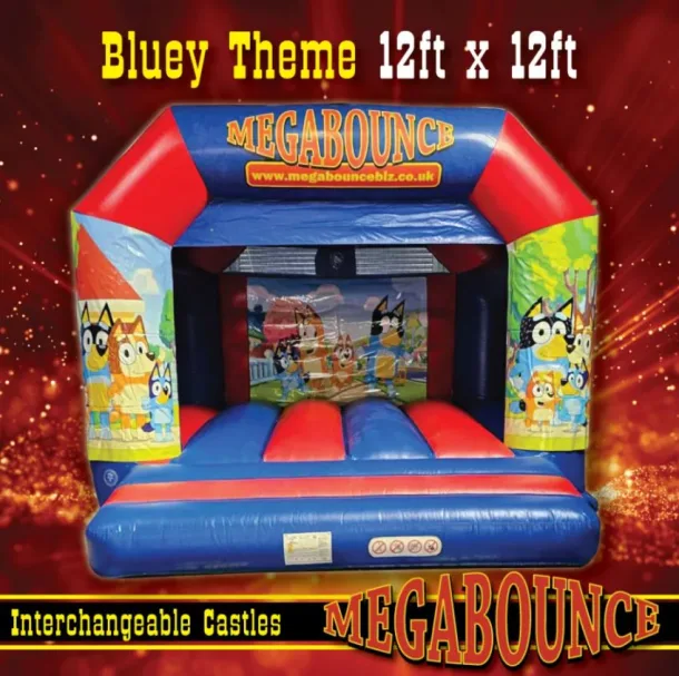10ft X 12ft Bluey Interchangeable Bouncy Castle