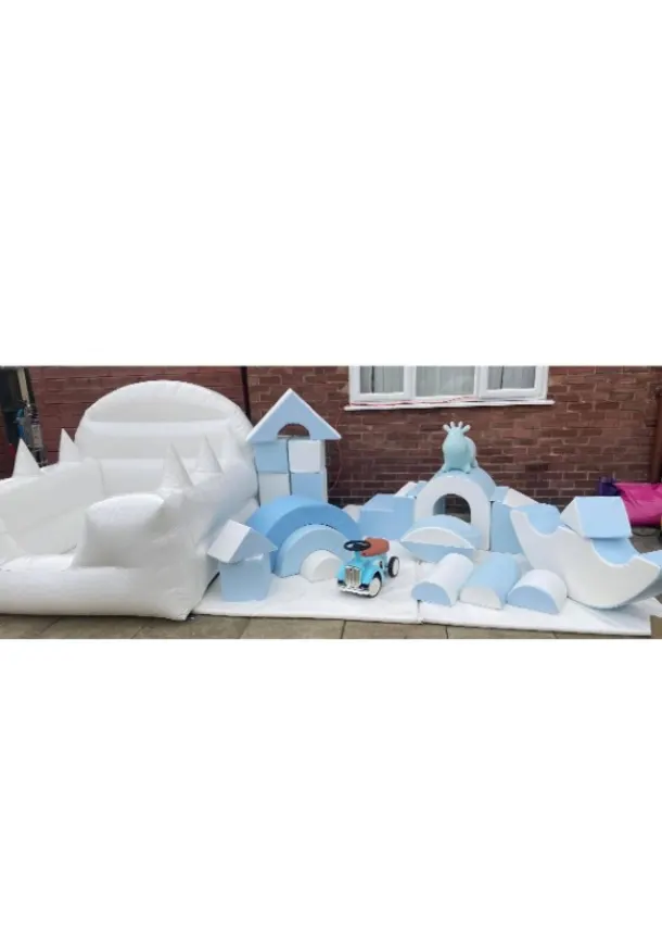 Baby Blue And White Soft Play Set