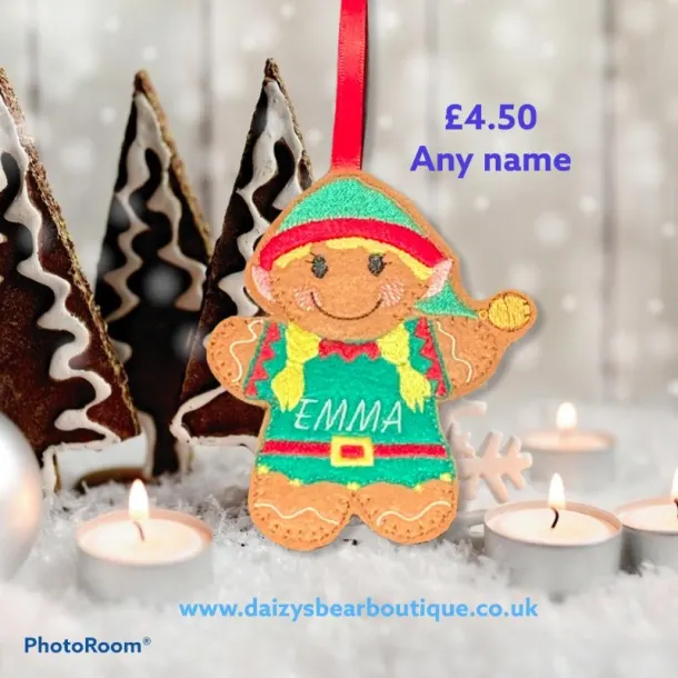 Ginger Christmas Elf Girl