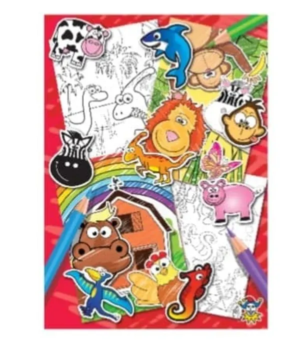 A6 Colouring Book With Stickers