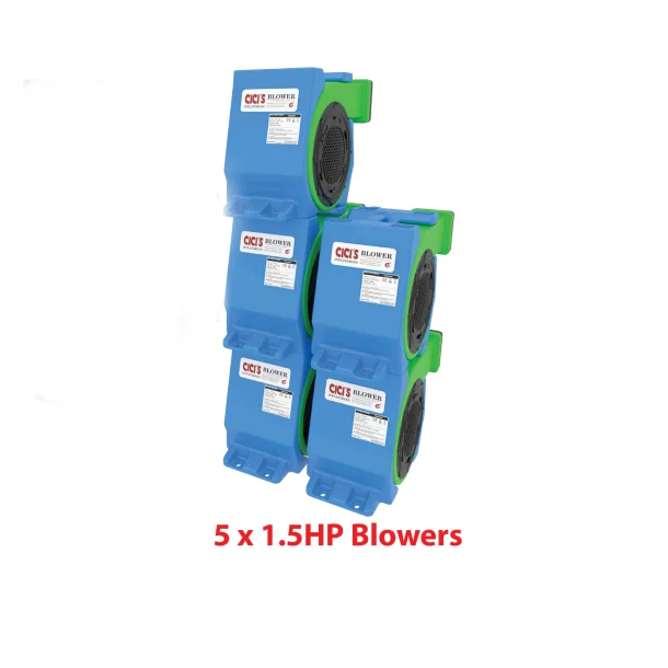 5x 1.5hp Blowers