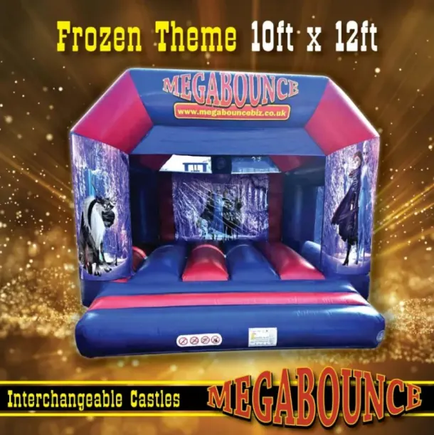 10ft X 12ft Frozen Interchangeable Bouncy Castle