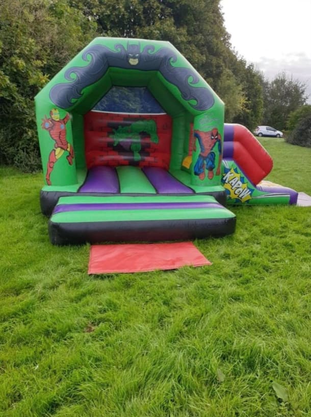 Super Hero Combo Castle Green And Purple 17x12ft