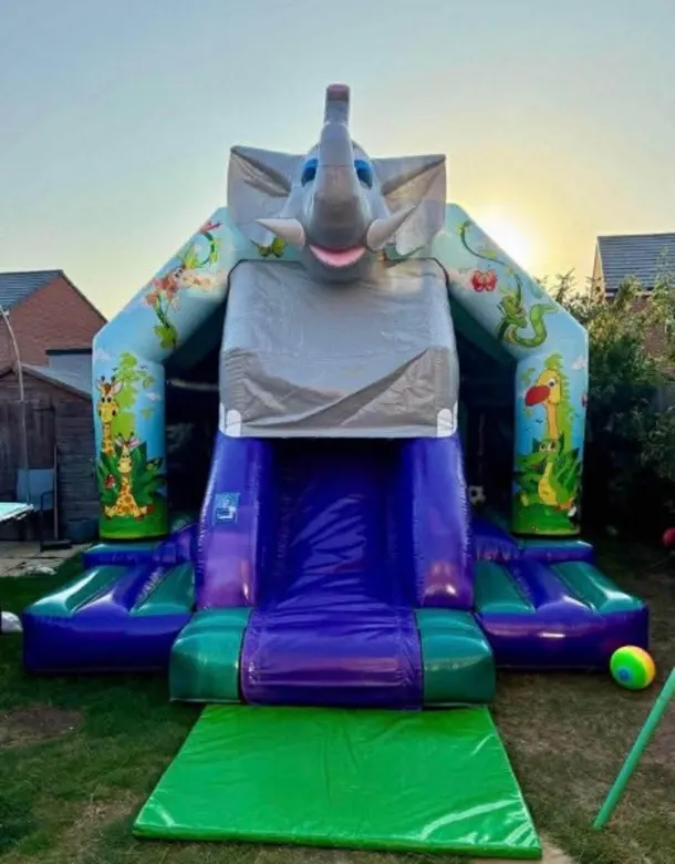 Elephant Disco Bouncy Castle