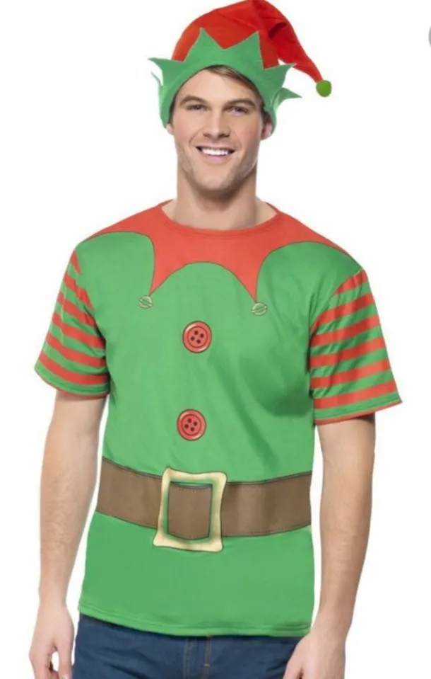 Elf Instant Kit Top And Hat - Medium