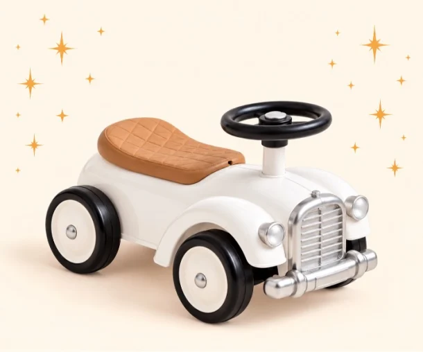 Ride On Car - Vintage Ivory