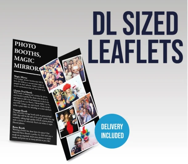 Dl Size Card Leaflets 250gsm - 99mm X 210mm