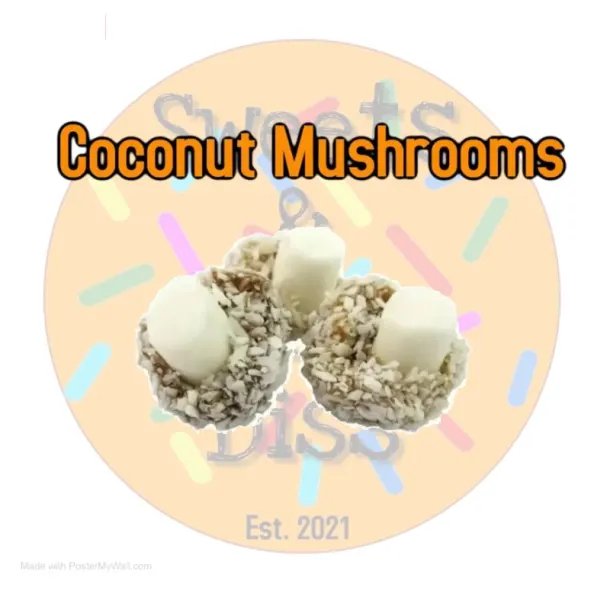 100g Taveners Coconut Mushrooms