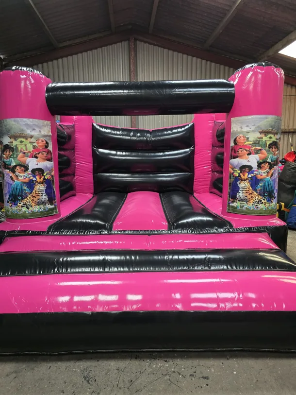 Pink And Black Encanto H Frame Bouncy Castle
