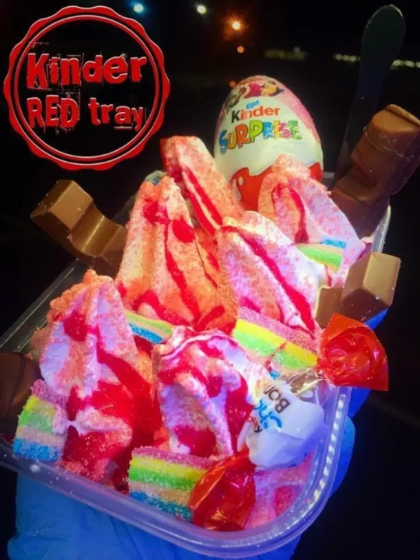 Kinder Red Tray