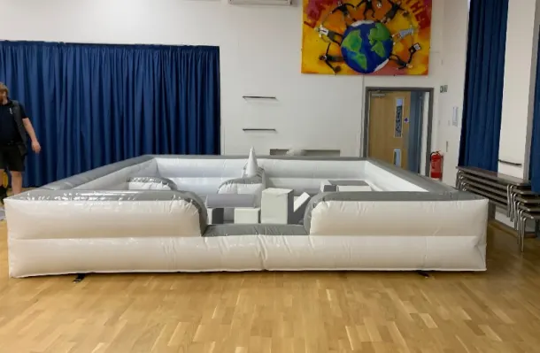White And Silver Soft Play