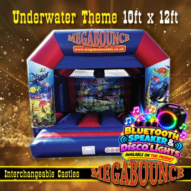 10ft X 12ft Underwater Themed Bouncy Castle
