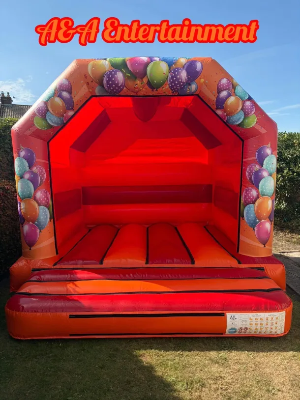 12x12ft Red And Orange Celebration Castle