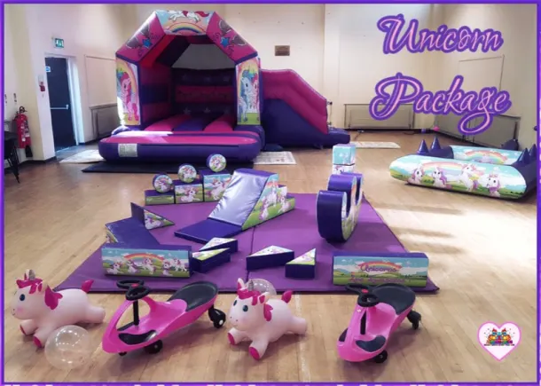 Unicorn Soft Play And Castle Package