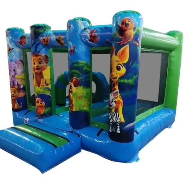 Mini Jungle Theme Bouncy Castle