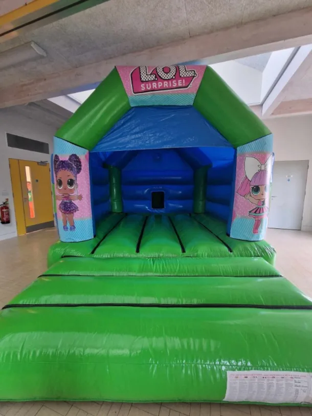 Lol Green Bouncy Castle