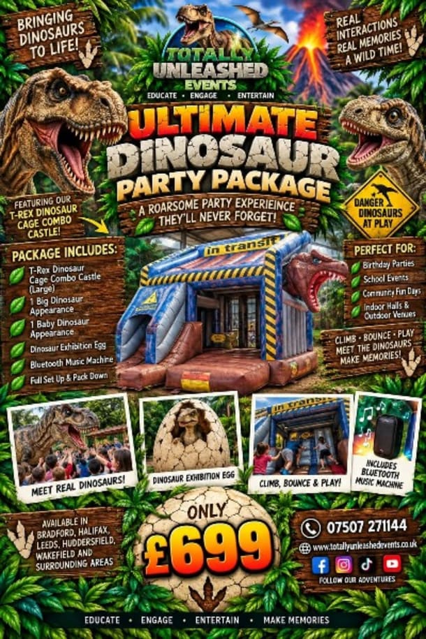 Ultimate Dinosaur Party Package