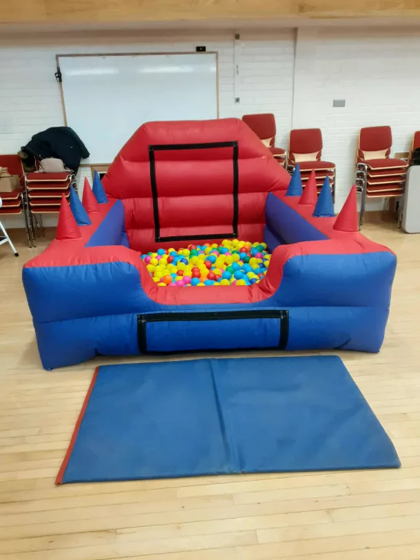 Red And Blue 7ft X 8ft Inflatable Ball Pool