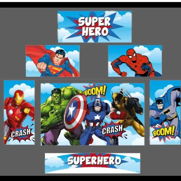 Super Hero - 01 Velcro Print